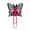 Bestseller transfronterizo: clips de papel con forma de mariposa, clips de papel de PVC de dibujos animados, marcapáginas para cuaderno y pequeños artículos de regalo