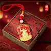 Shunxin Xuantan Deus da Riqueza Marcial Zhao Gongming Montado em um Tigre Relevo 3D Dupla Face Estilo Nacional Pingente Chaveiro Atacado