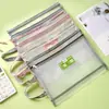 Clasificación de Temas para Estudiantes de Primaria: Bolsa de Almacenamiento de Papeles para Prueba de Extracción con Malla Transparente y Nailon de Doble Capa, Bolsa de Almacenamiento de Gran Capacidad