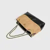 Bolsa Tote Grande Acolchoada Estilo Retrô de Alta Qualidade com Corrente para Mulheres 2025 Nova Bolsa de Ombro Estilo Pequeno Perfume para o Dia a Dia Tendência