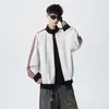 Chaqueta de retazos de cuello alto de moda estilo Hong Kong de lujo ligero de alta calidad para hombres jóvenes, abrigo versátil casual de primavera y otoño 2026