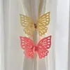 Hebilla de Cortina Nudo de Mariposa Hueco Exquisita Sensación de Alta Gama Habitación Dormitorio Corazón de Niña Decoración Sanadora Clip para Cortina del Hogar