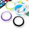 Recipiente para lavar pincéis de aquarela guache caneta de pintura artística portátil balde de lavagem de pincéis de caneta silicone retrátil dobrável
