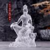 Decoración de Escritorio Estilo Zen Guanyin Estilo Chino Sin Esmalte de Color Artesanía de Templo del Hogar Guanyin Guanyin