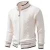 Nuevo abrigo suéter para hombre de invierno 2026 transfronterizo europeo y americano, talla grande, cárdigan grueso, capa base, top de punto