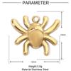 Concha chapada en oro al vacío cruz acero titanio diy colgante pequeño femenino caballito de mar estrella acero inoxidable joyería pulsera colgante
