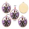 Accesorios de joyería DIY con goteo de aceite gato negro tarot accesorios decorativos aleación llavero con goteo de aceite colgante de pulsera W365