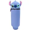 Nova Estojo de Lápis Infantil Silicone Cola Estojo de Lápis DIY Padrão Fofo Estojo de Lápis Panda Gigante Caneta Desenho Animado Fofo