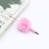 Transfronterizo Nuevo Creativo DIY Bola Esponjosa Bolígrafo con Perlas Multicolor Pompon Bolígrafo de Bola con Perlas Color Lindo Dibujo Animado Redondo