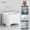 Fregadero Mopero Pequeño para Balcón de Casa, Lavabo para Piso de Baño, Fregadero Mopero Cerámico Alto de Pie, Tamaño Grande