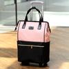 Trolley Bag Travel Bag Bolsa feminina de grande capacidade portátil estilo coreano Bolsa de bagagem de viagem de curta distância logotipo impresso Internet Popular Travel Bag