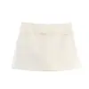Falda corta de línea A multicolor con cintura de cordón para mujer, falda pantalón anti-exposición, falda midi versátil, stock de fábrica 4661522