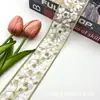 Encaje Bordado de Estilo Étnico Nuevo de 5.5 cm de Ancho Accesorios para Ropa Hecho a Mano DIY Zapatos y Sombreros para Mujer Decoración de Lentejuelas