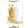 Tendencia de moda moto palma rhinestone diy titanio acero colgante mujer tacones altos puño acero inoxidable joyería colgante