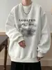 Sudadera Redonda de Estilo Americano para Niños para Primavera y Otoño, Casual y Versátil, Suelta de Talla Grande Pulóver para Poner Debajo Manga Larga, Una Pieza Envío Directo