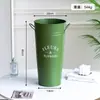 Cubo de Flores de Lata Estilo Americano, Cubo para Arreglos Florales de Floristería, Cubo Decorativo para Flores Secas y Artificiales de Sala de Estar, Fabricante de Cubos para Arreglos Florales del Hogar