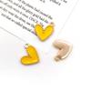 Pingente de Liga em Forma de Coração Acessórios de Joias Estilo Coreano DIY Colar Dourado Kc Chaveiro Pulseira Charme