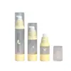 Frasco dosador de loção a vácuo de 15ml 30ml 50ml, tipo pump portátil para viagem, frasco vazio de shampoo, gel de banho, loção