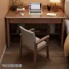 Escritorio de Madera Maciza Estilo Chino para Uso Doméstico en el Dormitorio con Cajones, Escritorio de Oficina de Computadora Multifuncional Engrosado, Mueble Escritorio para Estudiantes