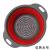 Cesta de Drenagem Redonda Utensílios de Cozinha Cesta de Drenagem Dobrável Cesta para Legumes Cesta para Frutas Suporte de Drenagem para Cozinha Suporte de Drenagem Telescópico
