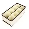 Caja de Almacenamiento Plegable para Ropa Interior Organizador de Armario Caja Organizadora de Bragas Ropa Interior Hogar Almacenamiento Dividido Juego de Cuatro Piezas