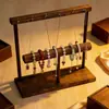 2026 Soporte de Exhibición de Collares de Madera Maciza Simple Soporte de Madera para Joyería de Aretes Pantalla de Pulseras Diseño para Transmisión en Vivo