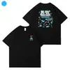 Camiseta de algodón holgada estampada de manga corta con la misma ropa alrededor de TXT2024PLAYxTOGETHER