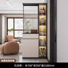 Gabinete de Entrada, Zapatero, Sala de Estar, Uso Doméstico Sencillo, Gabinete con Panel de Pantalla de Vidrio Integrado de Lujo Ligero, Gabinete de Almacenamiento