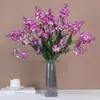 Cacho Simulado de Dez Hiacintos e Delfínios para Fotografia de Casamento, Decoração Elegante, Arte Floral para Casa, Atacado Transfronteiriço de Flores Artificiais