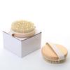 Cepillo de Baño de Cerdas de Jabalí, Herramienta Exfoliante, Cepillo de Baño Masajeador, Cepillo Corporal Seco de Madera de Loto, Raspador de Espalda, Al por Mayor en Stock