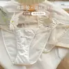 Tanga Sexy de Encaje para Mujer de Cintura Baja Secado Rápido Moda Ropa Interior Tanga Nude Popular