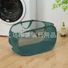Nueva Cesta de Lavandería Plegable Simple Organizador de Almacenamiento para Baño Cesto para Ropa Sucia Portátil para el Hogar con Asa Cesta para Ropa Sucia al por Mayor