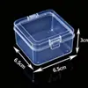 Caja Cuadrada de Almacenamiento Transparente con Tapa de Cierre de Plástico PP Caja Cuadrada para Almacenamiento en Armario Tapa Abatible Caja de Embalaje para Cajón
