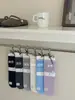 Calcetines de lana para pantorrilla para Otoño e Invierno, Estilo Coreano, Calcetines Blancos de Raya Vertical Ins hasta la Pantorrilla para Mujer, Versátiles y Cálidos Calcetines Arrugados al por Mayor