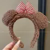 Diadema divertida estilo coreano de dibujos animados para mujer, con diseño de peluche, perfecta para usar al aplicar mascarillas faciales o lavarse la cara, y también adecuada para crear un peinado de coleta alta.