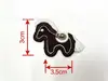 Novedades en Stock Accesorios de Pony Hechos a Mano Solubles en Agua Parches Bordados para Suéter de Lana Adornos para Funda de Teléfono Accesorios para Pasadores de Pelo