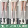 Calcetines Blancos de Encaje Estilo Puro Deseo Hasta la Pantorrilla Calcetines JK para Mujer Media Pantorrilla Encaje Negro Estilo Japonés Medias Blancas Media Pierna Lolita