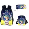 Novo Produto Mochila Estampada Periférica do Anime Dr.Stone Conjunto de Três Peças Mochila da Idade da Pedra para Alunos do Ensino Fundamental e Médio