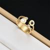 Anel de aço inoxidável misto de diamantes em estoque Europa e Estados Unidos cross-border best-seller personalizado moda zircão anel atacado
