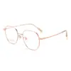 Montura de Gafas Fina Estilo Maduro 52mm Alambre Dorado Borde Delgado Montura de Titanio Puro Estilo Coreano para Mujer Ultraligeras Cara Lisa Gafas para Miopía Danyang