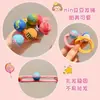 Diadema de Punto de Color Caramelo para Niños, Banda Elástica de Goma, Linda, Sencilla y No Dañina, Cuerda para Cola de Caballo, Accesorio para el Cabello de Anillo de Toalla