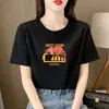 Camiseta Feminina Manga Curta Tendência Ásia Central e do Sul, Verão Estilo Coreano Fofa Estampa de Desenho Animado Ins Top para Estudante, Comércio Exterior