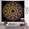 Tela Colgante de Buda Indio de Venta Caliente Transfronteriza Patrón Mandala Tapiz Decorativo Mandala Tela de Fondo Bohemio