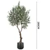 Planta Verde Artificial Falsa 2.8 m Árbol de Olivo Decoración Interior y Exterior Árbol de Olivo de Comercio Exterior