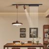 Nuevo Lámpara de Araña para Restaurante Estilo Mediados de Siglo Montada en Superficie Riel Móvil Estilo Crema Mesa de Bar Mesa de Café Comedor Lámpara Elevable Flotante