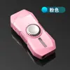 HQ-1759 Giroscopio Descompresor para Punta de Dedo Encendedor Moda Douyin Luces Geniales Llama Roja A prueba de Viento Giratorio Venta al por Mayor de Fábrica