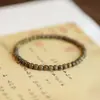 Novo Bracelete de Sândalo Verde Estilo Chinês para Mulheres Bracelete de Contas de Buda de Sândalo Verde Natural Contas de Placa de Sândalo para Homens