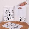 Bolso pequeño de plástico para regalo cosmético, joyería, embalaje para tienda de ropa, cinturón de compras, dibujo animado, mano de cuatro dedos.