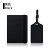 Correa de cuero PU con decoloración sensible a la piel funda para libreta etiqueta de equipaje traje blindado antirrobo cepillo rfid bolsa para libreta tarjetero