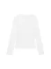 Camiseta de Manga Larga con Diamantes Calientes de Hello Kitty Estilo Retro Americano Hombro Derecho para Mujer Otoño Ajustada Corta Chic Perezosa Delgada
